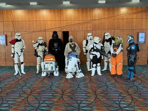 Cosplayers at the Ian McDiarmid panel