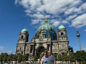 Photo with Heather in front of the Berlin Cathedral
