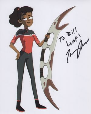 Autograph of Tawny Newsome