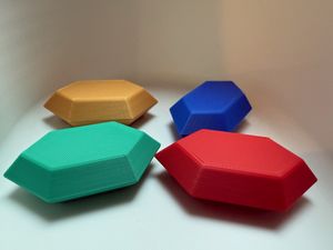 3d printed Zelda rupees